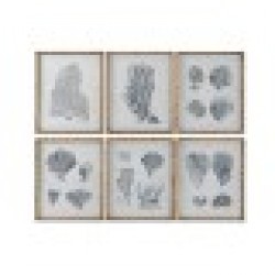 Картина Home ESPRIT Сив Средиземноморско 50 x 3 x 60 cm (6 броя) - Tablouri, postere, puzzle-uri