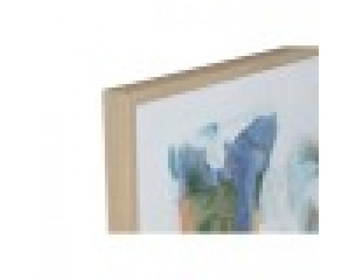 Пластно Home ESPRIT Син Розов полистирен Пластно Абстрактен Модерен 94 x 4 x 123,5 cm (2 броя)