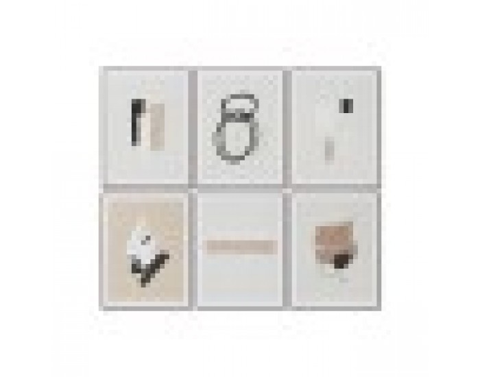 Картина Home ESPRIT Кафяв Бежов Модерен Град 60 x 4 x 80 cm (6 броя)