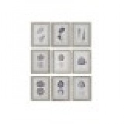 Картина Home ESPRIT Корал 35 x 2 x 45 cm (9 броя) - Tablouri, postere, puzzle-uri