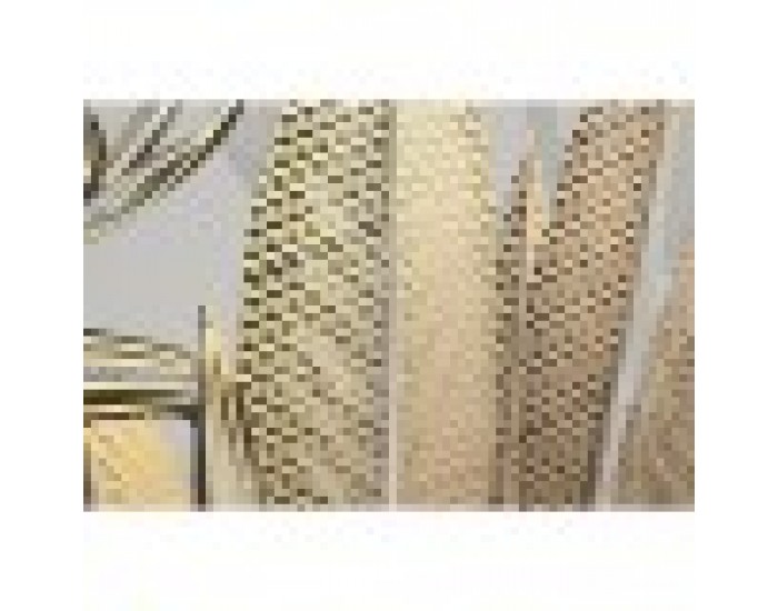 Комплект от 4 снимки Home ESPRIT Бежов Златен Тропически 280 x 3,2 x 140 cm