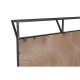 Комплект от 3 снимки Home ESPRIT Бял Черен Карта на Света 222 x 8 x 140 cm (3 Части)