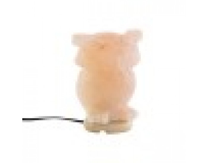 Настолна лампа DKD Home Decor Розов Сол Aкациево дърво 15 W 220 V 14 x 14 x 18 cm