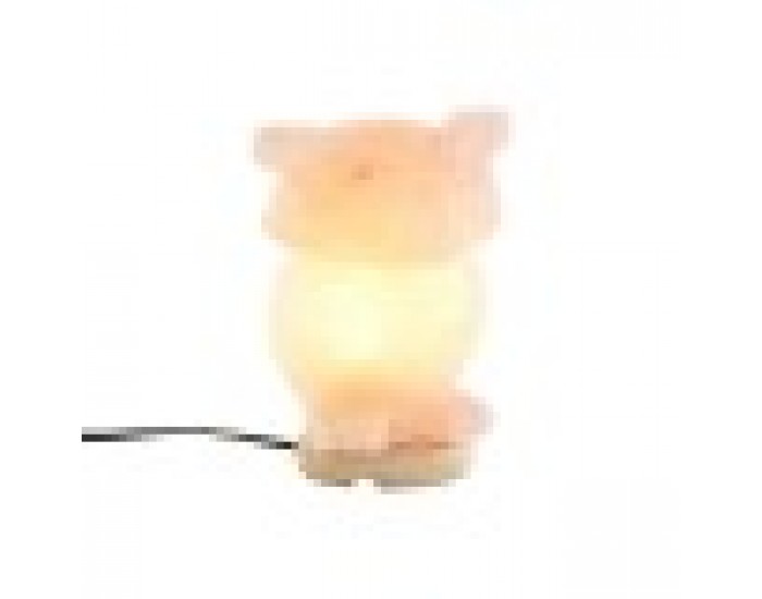 Настолна лампа DKD Home Decor Розов Сол Aкациево дърво 15 W 220 V 14 x 14 x 18 cm