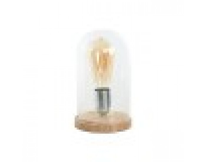 Настолна лампа Home ESPRIT Естествен Бамбук Кристал 50 W 220 V 13 x 13 x 22 cm