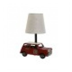 Настолна лампа Home ESPRIT Бял Червен лен Метал 20 x 14 x 27 cm - Corpuri de iluminat