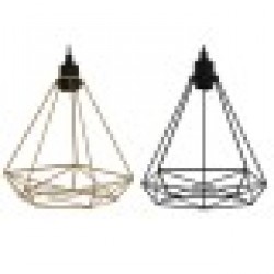 Полилей Home ESPRIT Черен Златен Метал 50 W 28 x 27 x 34 cm (2 броя) - Veioze