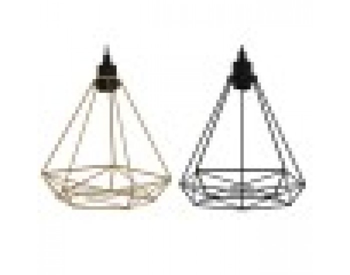 Полилей Home ESPRIT Черен Златен Метал 50 W 28 x 27 x 34 cm (2 броя)