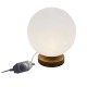 Настолна лампа DKD Home Decor Естествен Дървен полиетилен Алуминий Бял (20 x 20 x 23 cm)