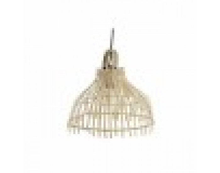 Полилей DKD Home Decor Кафяв Многоцветен Метал плетена ракита 50 W Град 220 V 30 x 30 x 29 cm