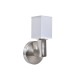 Стенна лампа DKD Home Decor Сребрист Метал полиестер Бял 220 V 40 W (12 x 10 x 22 cm)
