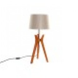 Настолна лампа DKD Home Decor Кафяв Бежов полиестер Дървен 220 V 50 W - Veioze