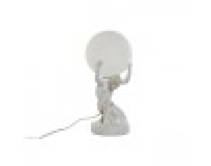 Настолна лампа Home ESPRIT Бял Златен Смола Пластмаса 220 V 14 x 14 x 32 cm