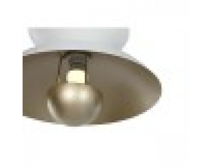 Полилей Home ESPRIT Бял Златен Метал 50 W 36 x 36 x 22 cm