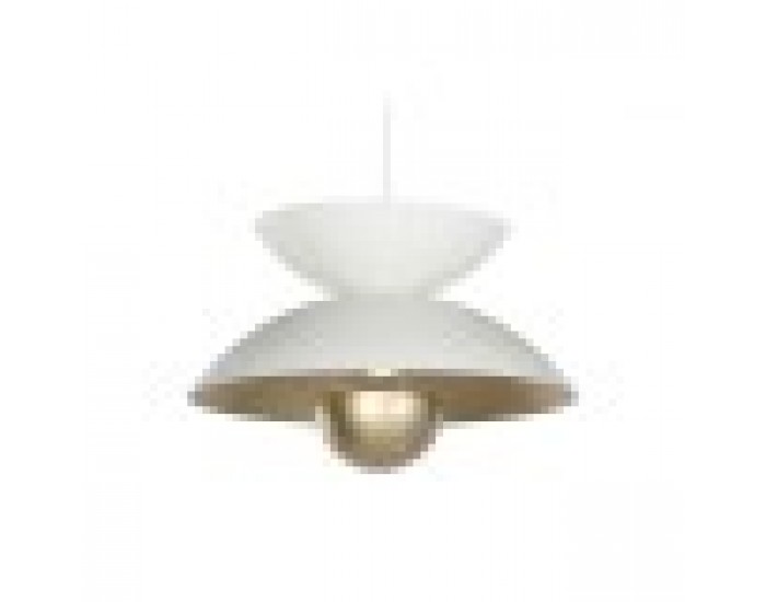 Полилей Home ESPRIT Бял Златен Метал 50 W 36 x 36 x 22 cm