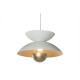 Полилей Home ESPRIT Бял Златен Метал 50 W 36 x 36 x 22 cm