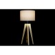 Настолна лампа DKD Home Decor Бежов Дървен Кафяв 220 V 50 W 30 x 30 x 69 cm