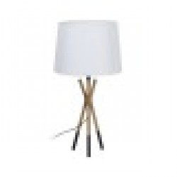 Настолна лампа Бял Черен Златен Желязо 40 W 33 x 33 x 63,5 cm - Rosanto home