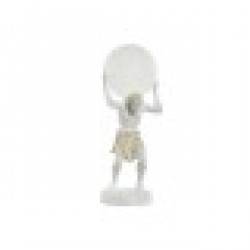 Настолна лампа Home ESPRIT Бял Златен Смола Пластмаса 220 V 18 x 17 x 44 cm - Corpuri de iluminat