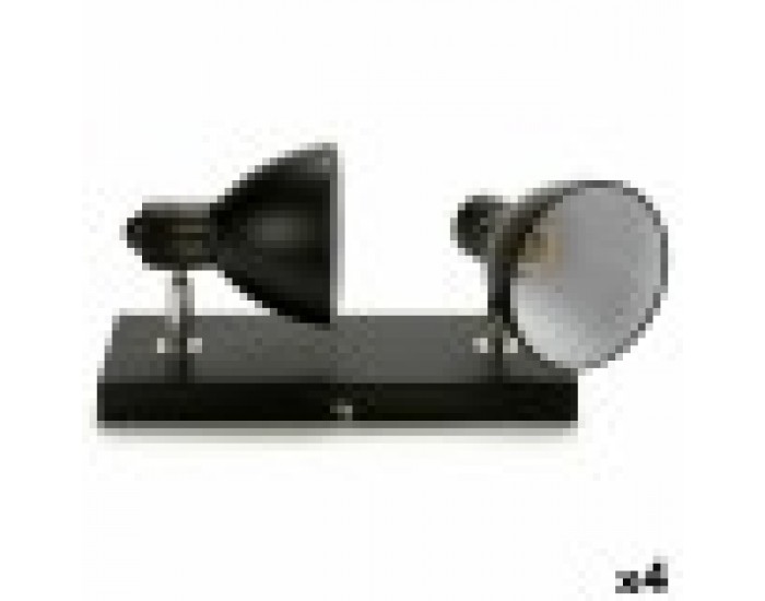 Полилей Grundig E14 40 W Черен Метал 15 x 9 x 32 cm (4 броя)