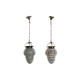 Полилей DKD Home Decor Кристал Метал Многоцветен 25 W 20 x 20 x 28 cm (2 броя)