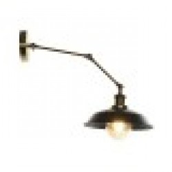 Стенна лампа DKD Home Decor 26 x 53 x 23 cm Черен Златен Метал Vintage 220 V 50 W - Decorațiuni