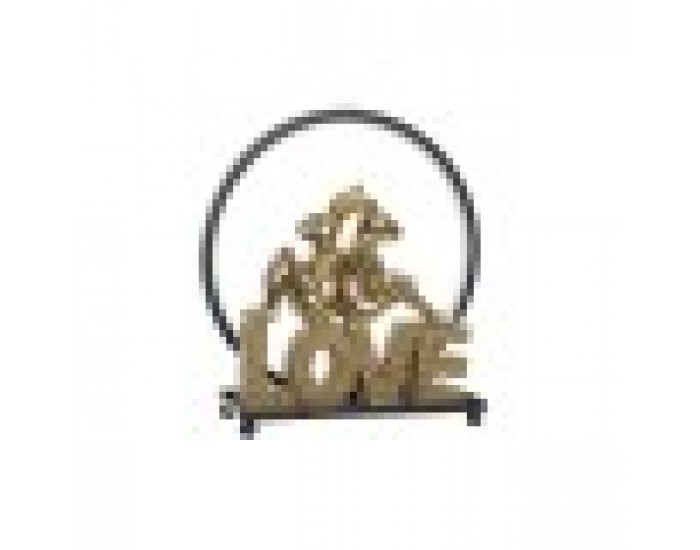Luminous Decoration DKD Home Decor Love Заек Смола LED (30 x 11 x 31,5 cm)