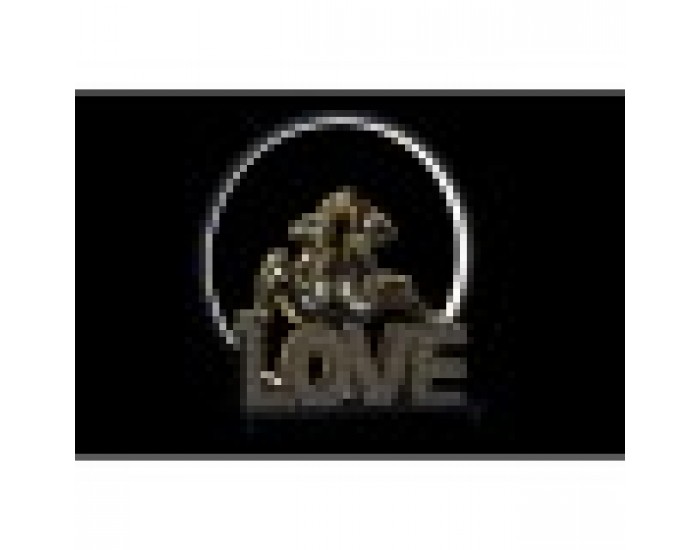 Luminous Decoration DKD Home Decor Love Заек Смола LED (30 x 11 x 31,5 cm)