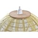 Полилей DKD Home Decor Естествен Златен Кафяв Бамбук 50 W (42 x 42 x 26 cm)