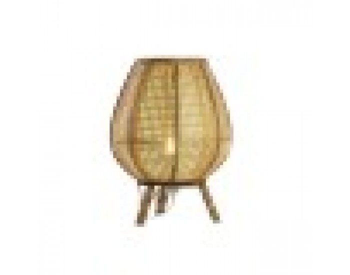 Настолна лампа DKD Home Decor Кафяв Pатан 50 W (29 x 29 x 40 cm)