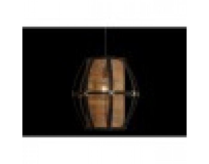 Полилей DKD Home Decor Черен Кафяв 220 V 50 W (34 x 34 x 35 cm)