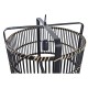 Полилей DKD Home Decor Черен 220 V 50 W (40 x 40 x 35 cm)
