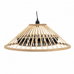 Полилей DKD Home Decor Кафяв Бамбук 50 W (60 x 60 x 21 cm) - Corpuri de iluminat
