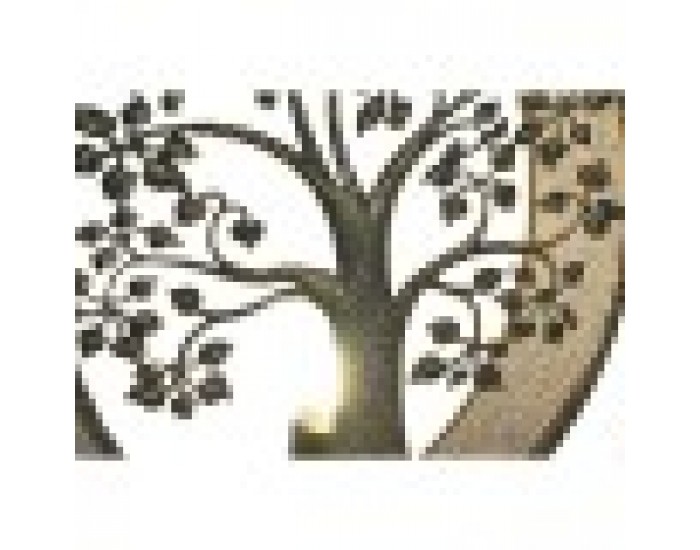 Стенна лампа Home ESPRIT Златен Метал 50 W Дърво 220 V 50 x 13 x 50 cm