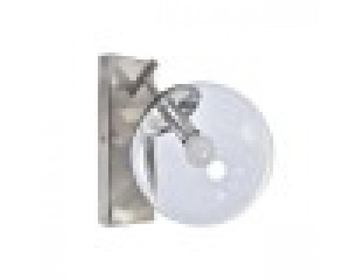 Стенна лампа DKD Home Decor 25W Кристал Сребрист Метал 220 V (20 x 25 x 27 cm)