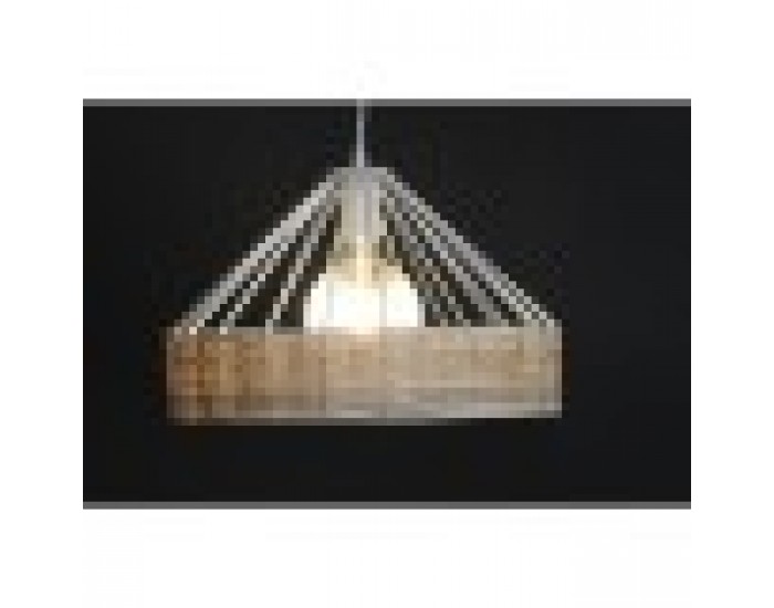 Полилей DKD Home Decor Черен Метал Pатан 50 W (35 x 35 x 22 cm) (2 броя)