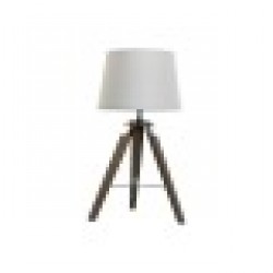 Настолна лампа Home ESPRIT Бял Кафяв Дървен 36 x 36 x 60 cm - Corpuri de iluminat