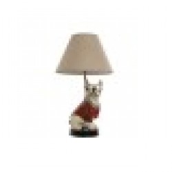 Настолна лампа Home ESPRIT Бял Червен Метал Смола 50 W 220 V 26 x 26 x 46 cm - Corpuri de iluminat