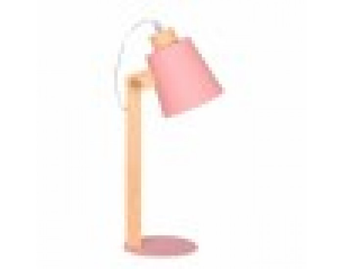 Настолна лампа DKD Home Decor Зелен Розов Естествен Дървен Метал 50 W 220 V 18 x 20 x 45 cm 15 x 20 x 50 cm (2 броя)