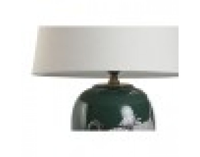 Настолна лампа Home ESPRIT Бял Зелен цвят тюркоаз Златен Керамика 50 W 220 V 40 x 40 x 59 cm