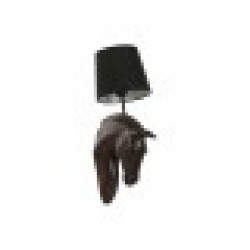 Стенна лампа Home ESPRIT Черен Тъмно сив Колониален Кон 220 V 18 x 21,5 x 50,5 cm (2 броя) - Decorațiuni