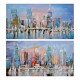 Картина DKD Home Decor Пластно Дървен MDF (2 pcs) (120 x 3 x 60 cm)