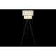 Лампион DKD Home Decor Естествен Черен Метал Палми полиестер Колониален (60 x 60 x 129 cm)