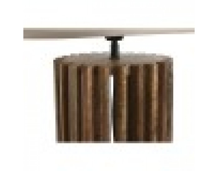 Настолна лампа Home ESPRIT Кафяв Дърво манго 50 W 220 V 23 x 23 x 72 cm