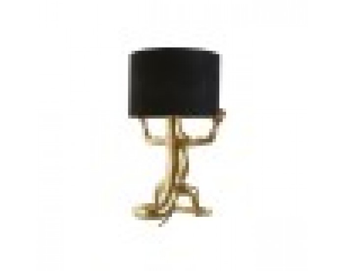 Настолна лампа Home ESPRIT Черен Златен Смола 50 W 220 V 31 x 28 x 50 cm (2 броя)