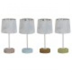 Настолна лампа DKD Home Decor 25W Керамика полиестер Многоцветен 220 V Тропически (16 x 16 x 33 cm) (4 броя) - Veioze