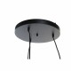 Полилей DKD Home Decor Черен Светло кафяв Метал Бамбук 50 W Тропически 220 V 30 x 30 x 94 cm