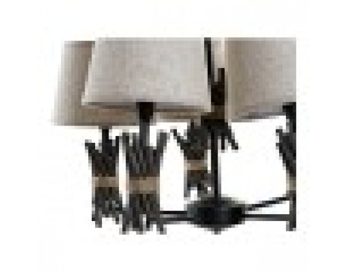 Полилей DKD Home Decor полиестер Метал (55 x 55 x 100 cm)