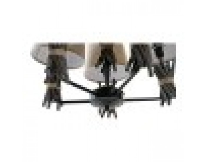 Полилей DKD Home Decor полиестер Метал (55 x 55 x 100 cm)