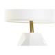 Настолна лампа DKD Home Decor Бял полиестер Метал Керамика 220 V Златен 50 W